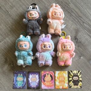 Plush The Monsters Keyring — Pastel Multi-Color Set NWOB